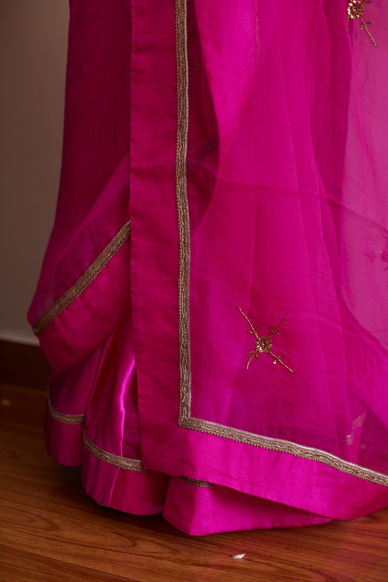 Cross Butta Organza Saree