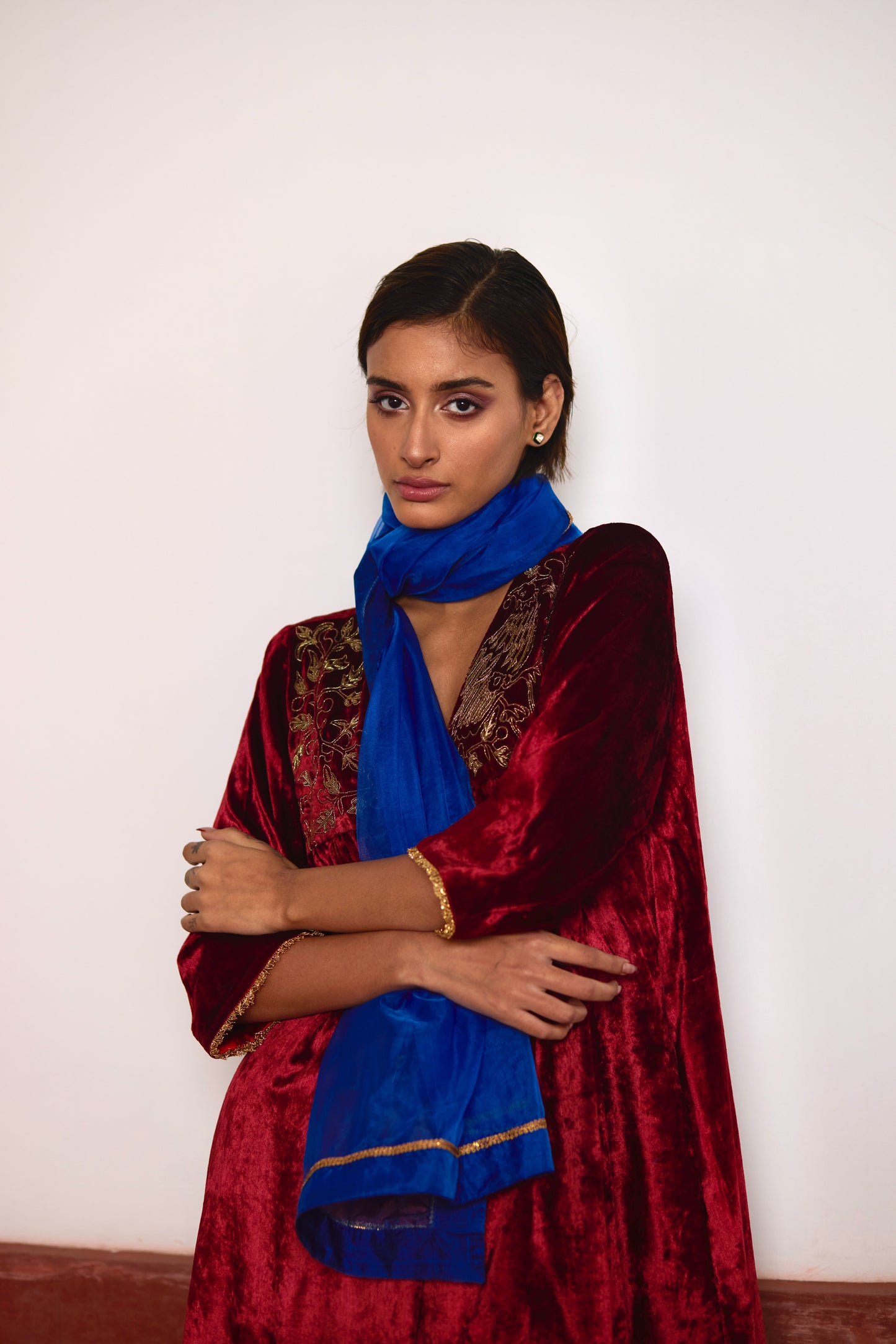 Dupatta in Blue Organza