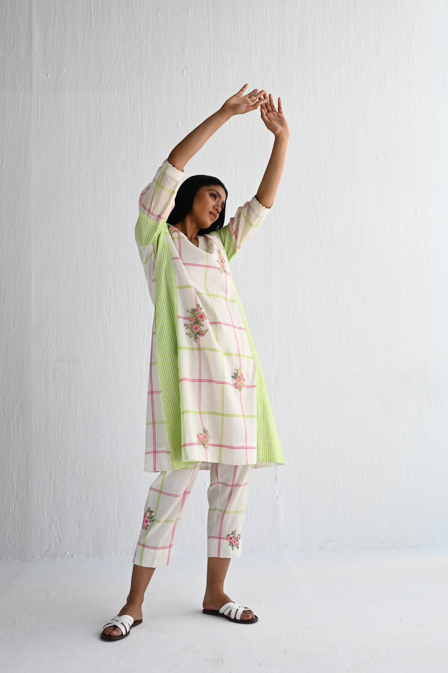 FB Kurta in Multi Table Checks with Pant/ only 1 left !
