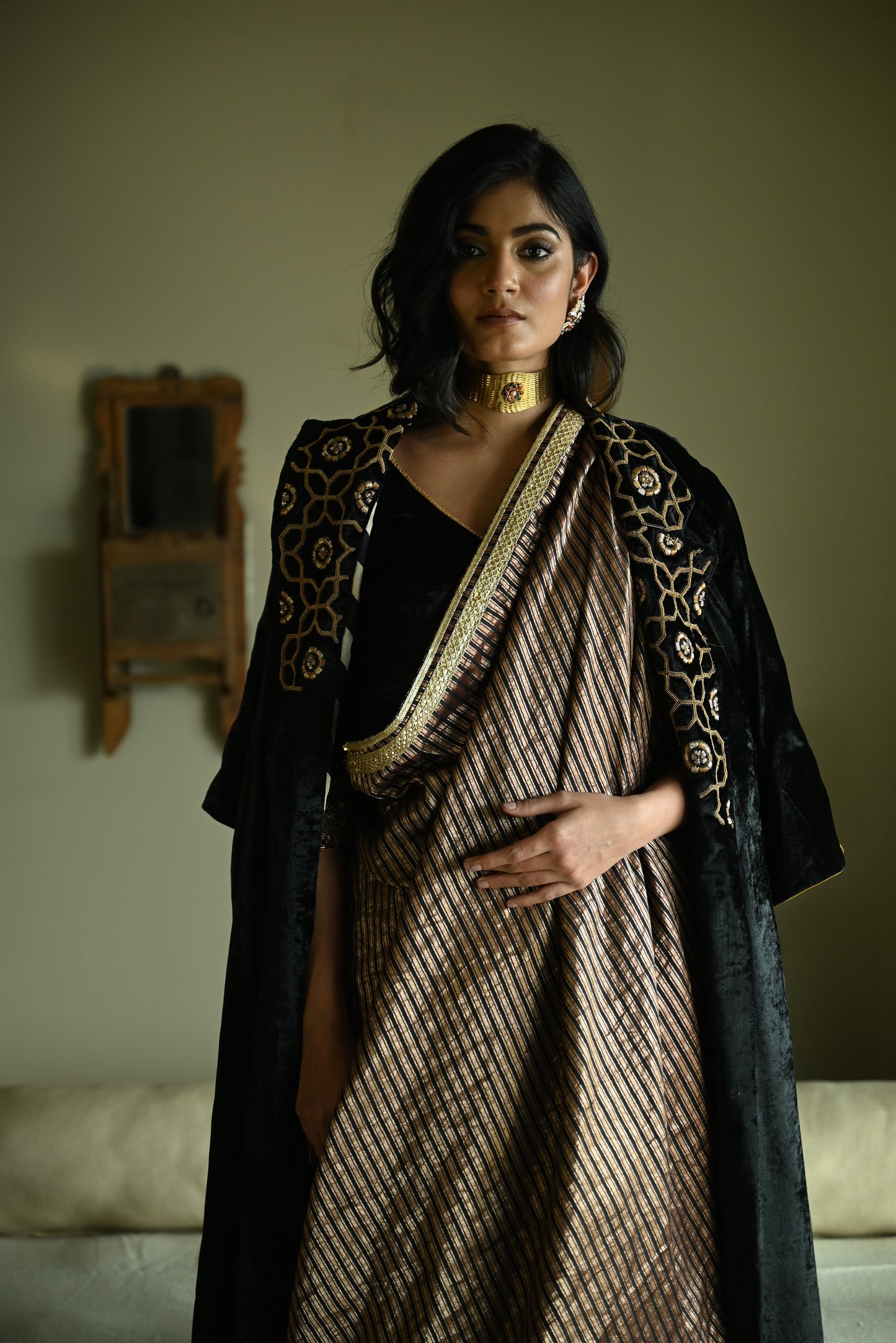 Sally Jacket in Black Velvet