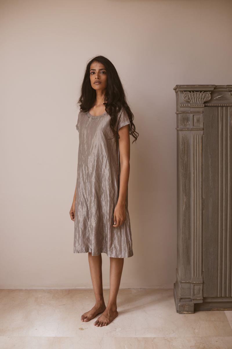 HK tunic with organza palazzo (Set of 2)