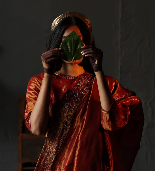 Sari in Ruby Red Tissue: 1 left!