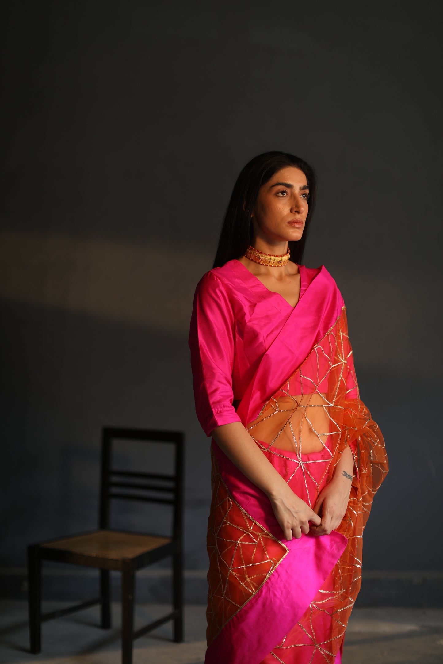 Nina Blouse In Pink Pure Silk