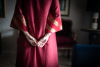 Nandini Oonch Neech in Red Chanderi with Red Chanderi Pant