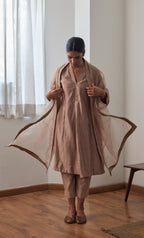 Organza Dupatta in Chai
