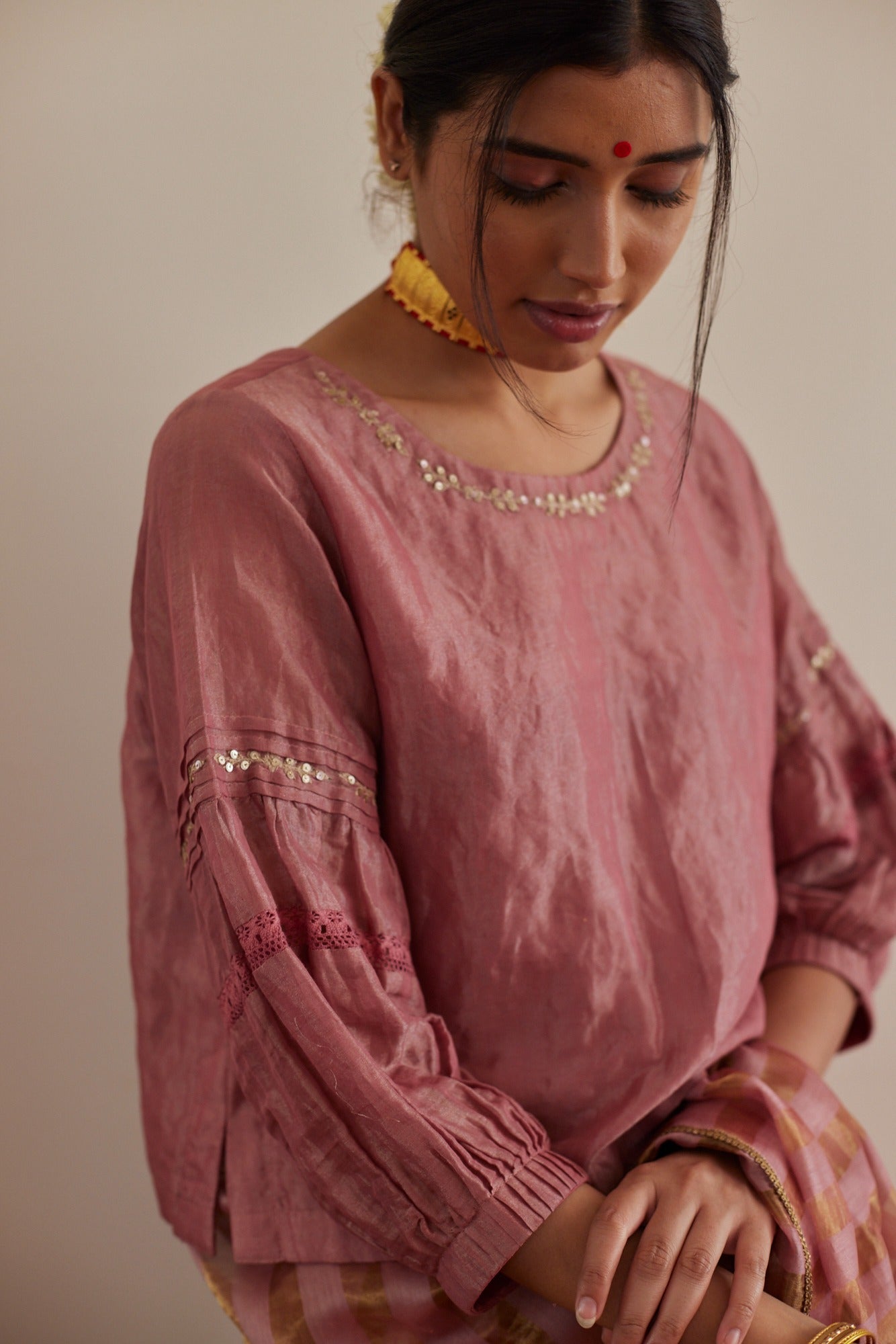 Onion Pink Zohra Blouse