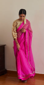 Cross Butta Organza Saree