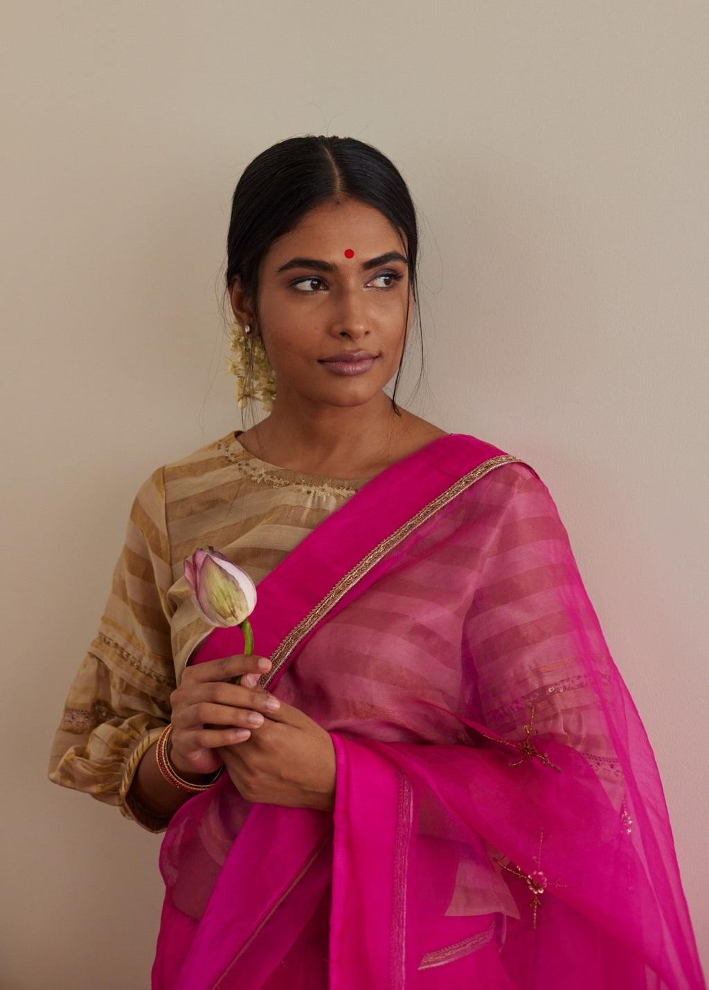 Cross Butta Organza Saree