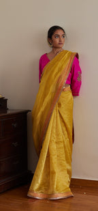 Sameena Tissue Stripe Saree
