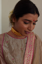 Angrakha Blouse in chai