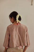 Angrakha Blouse in chai