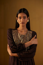 Vaani Choga with Brocade Yoke