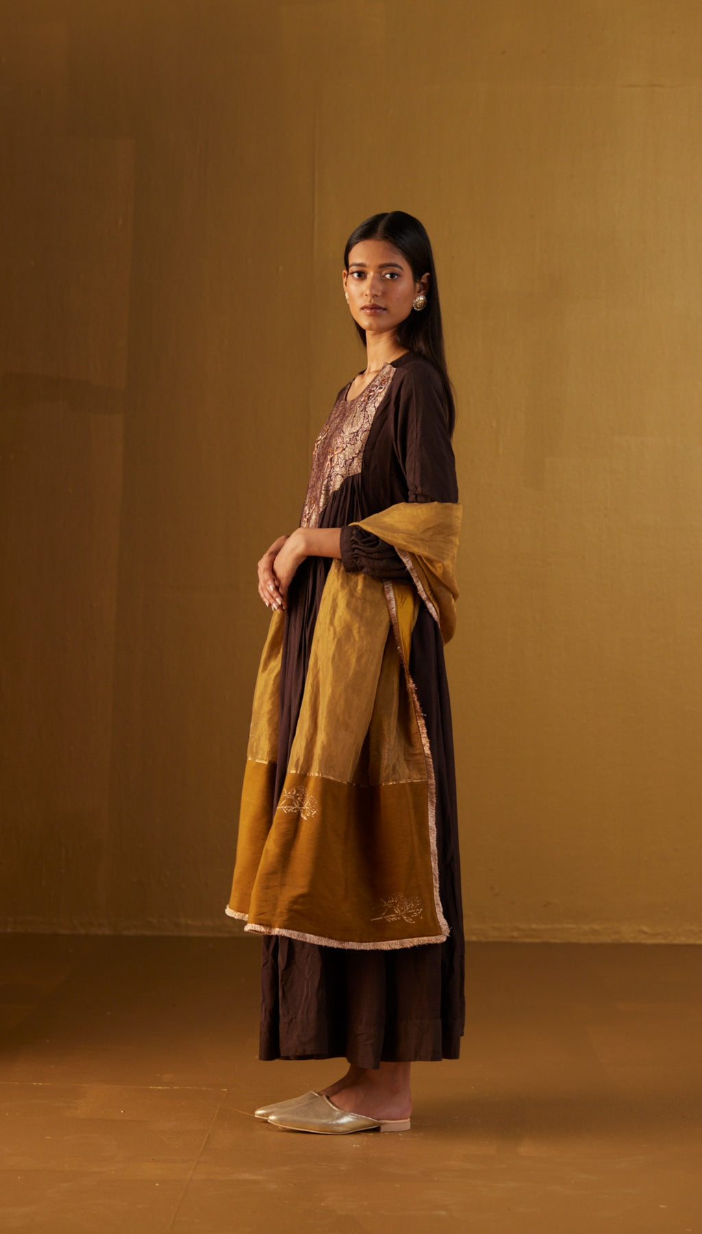 Vaani Choga with Brocade Yoke