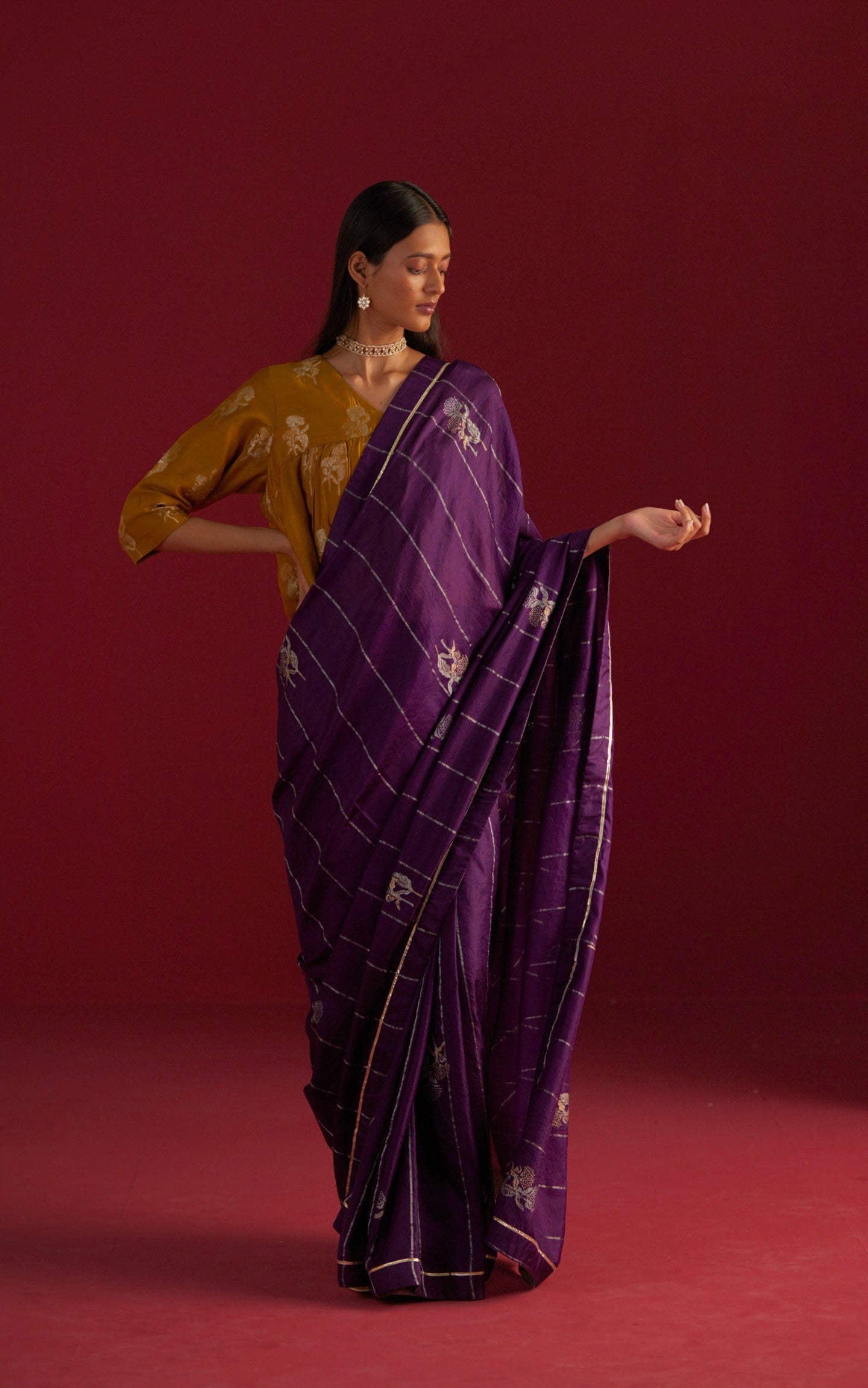 Sameera Saree in Purple Pure Silk