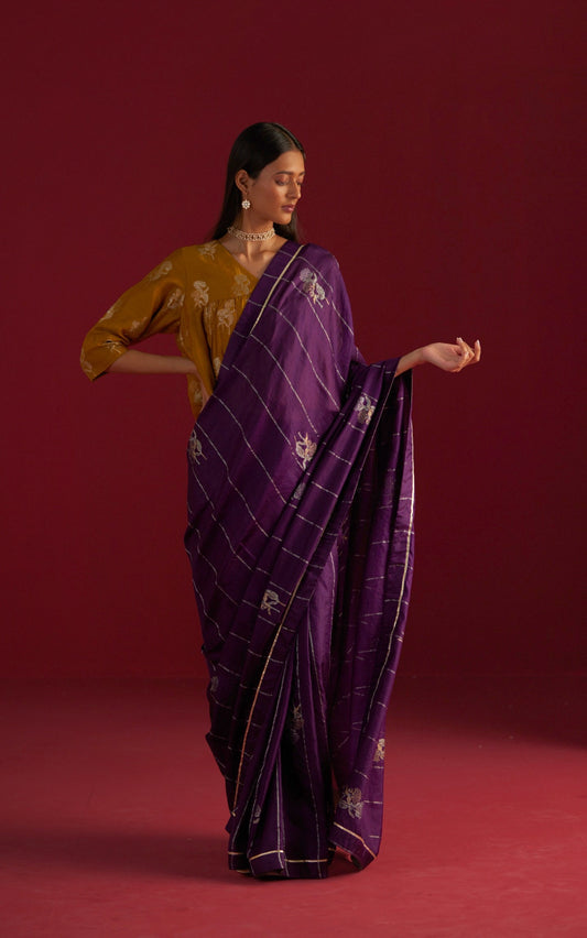 Sameera Saree in Purple Pure Silk