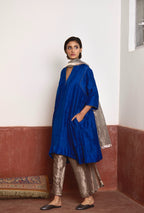 Dupatta in Silver Tissue