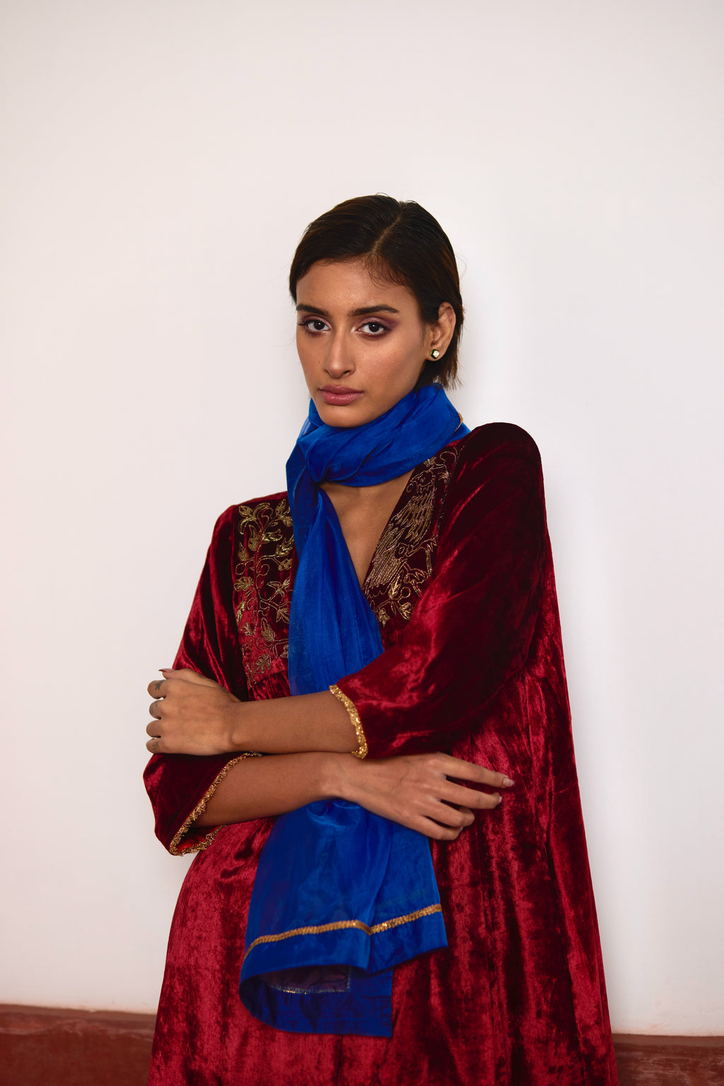 Dupatta in Blue Organza