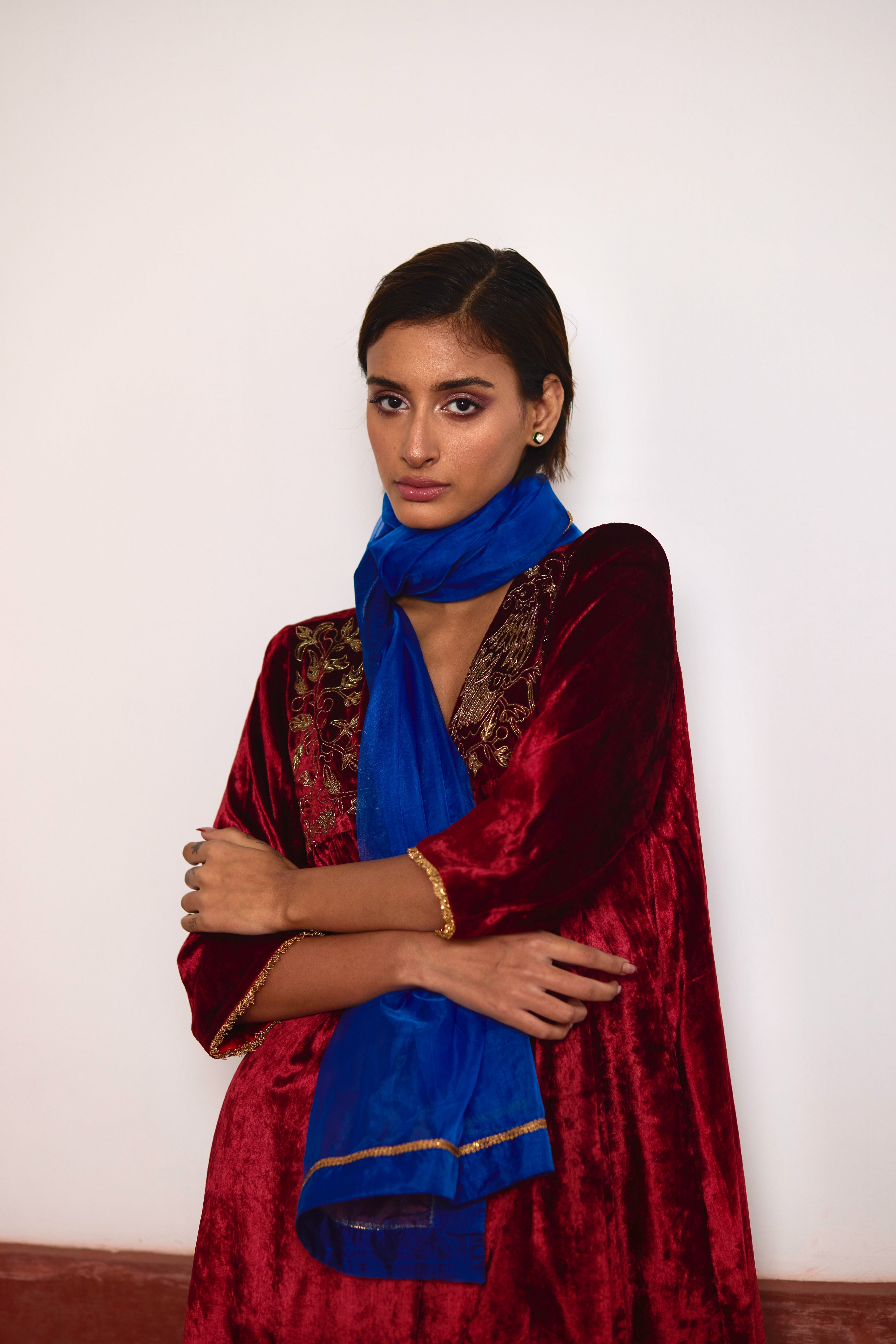 Dupatta in Blue Organza
