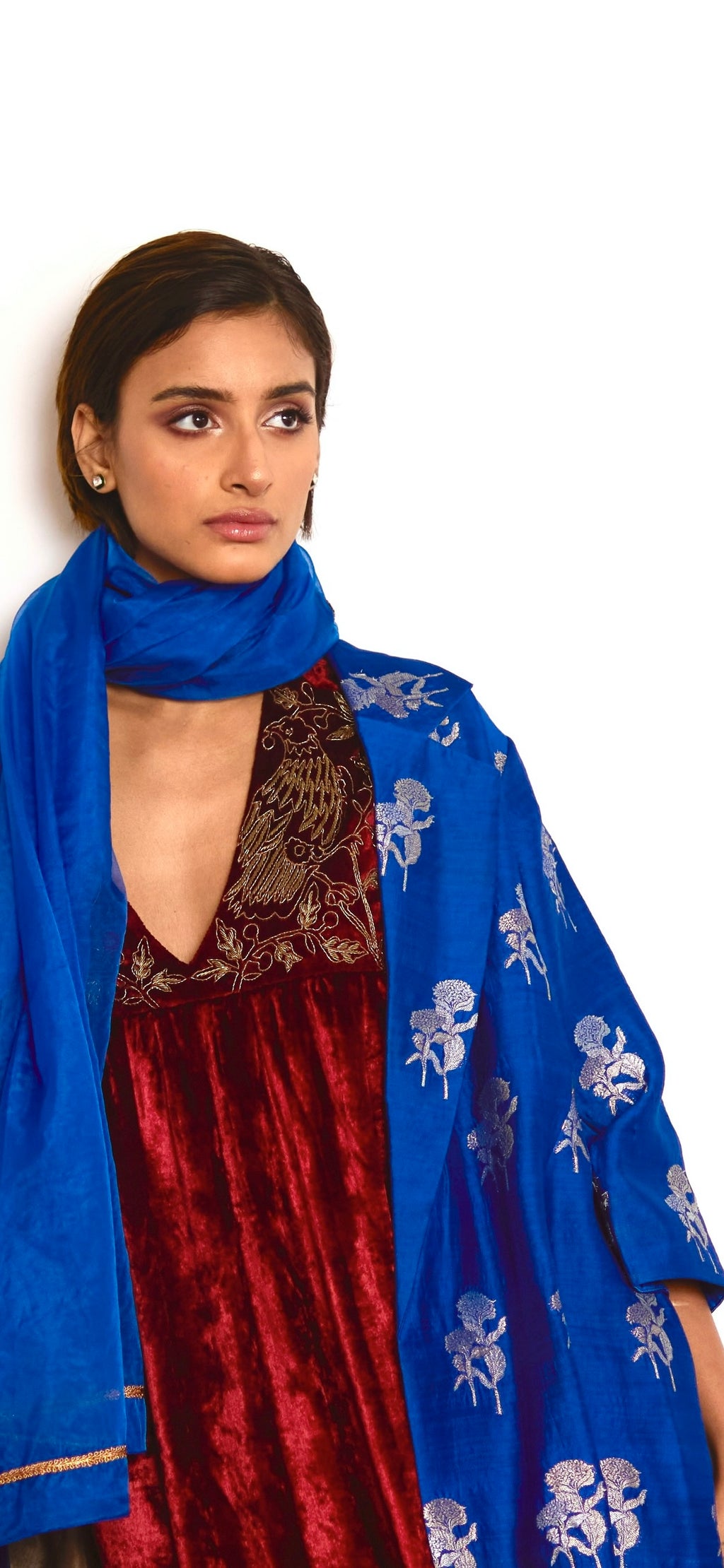 Dupatta in Blue Organza