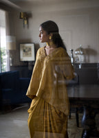 Shabana Gold Kalis in Gold Tissue with Gold Cowl Skirt