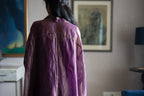Coco Shirt in Purple Pin Stripe with Purple Pant