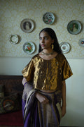 Charulata Blouse in Gold Tissue