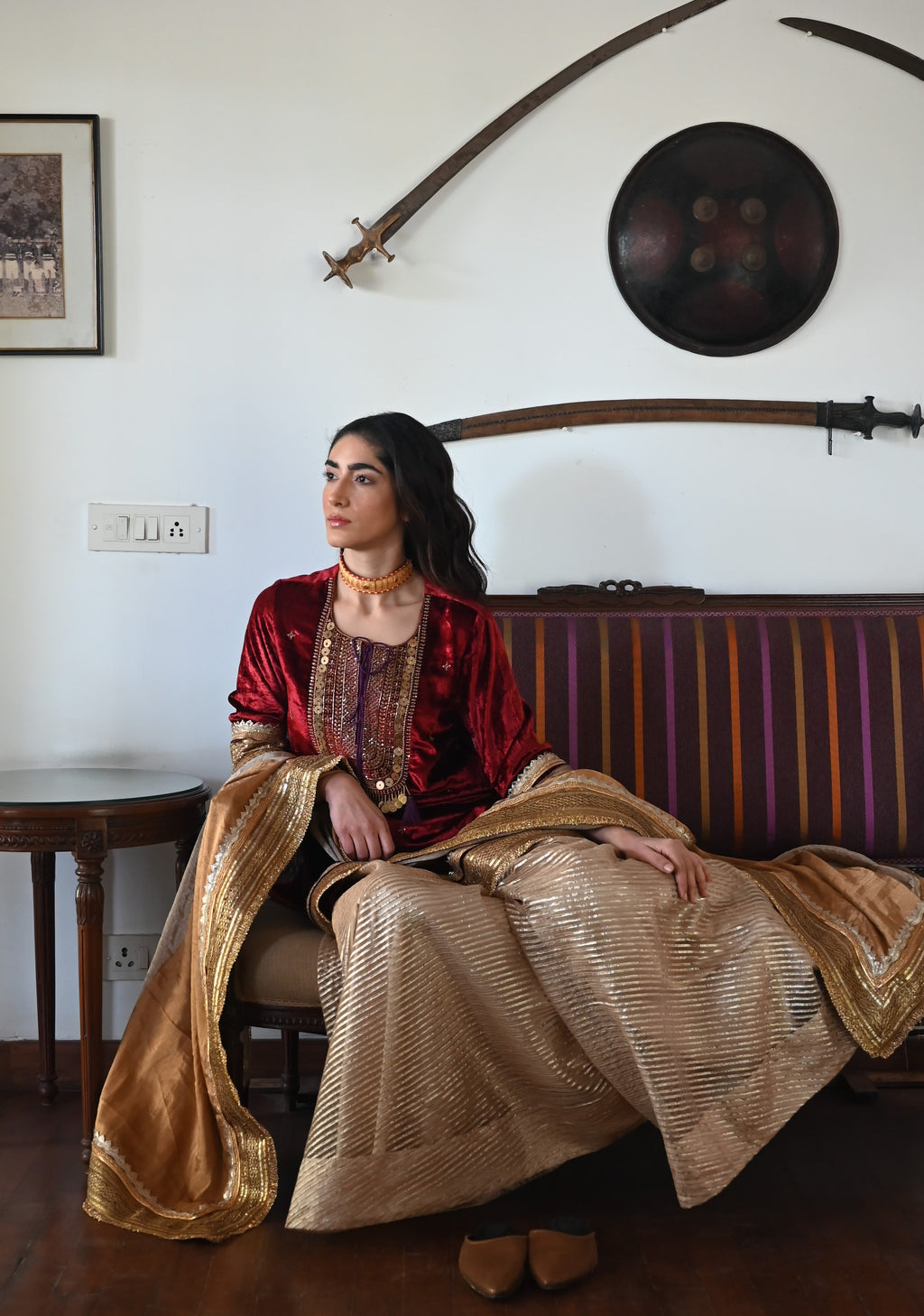 Amal Dupatta in Half & Half Tissue