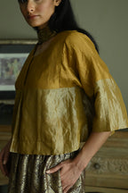 Reshma Blouse in Vintage Gold Tissue