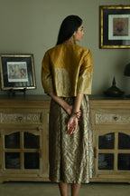 Reshma Blouse in Vintage Gold Tissue