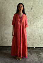 Meera Anarkali Pink Tissue