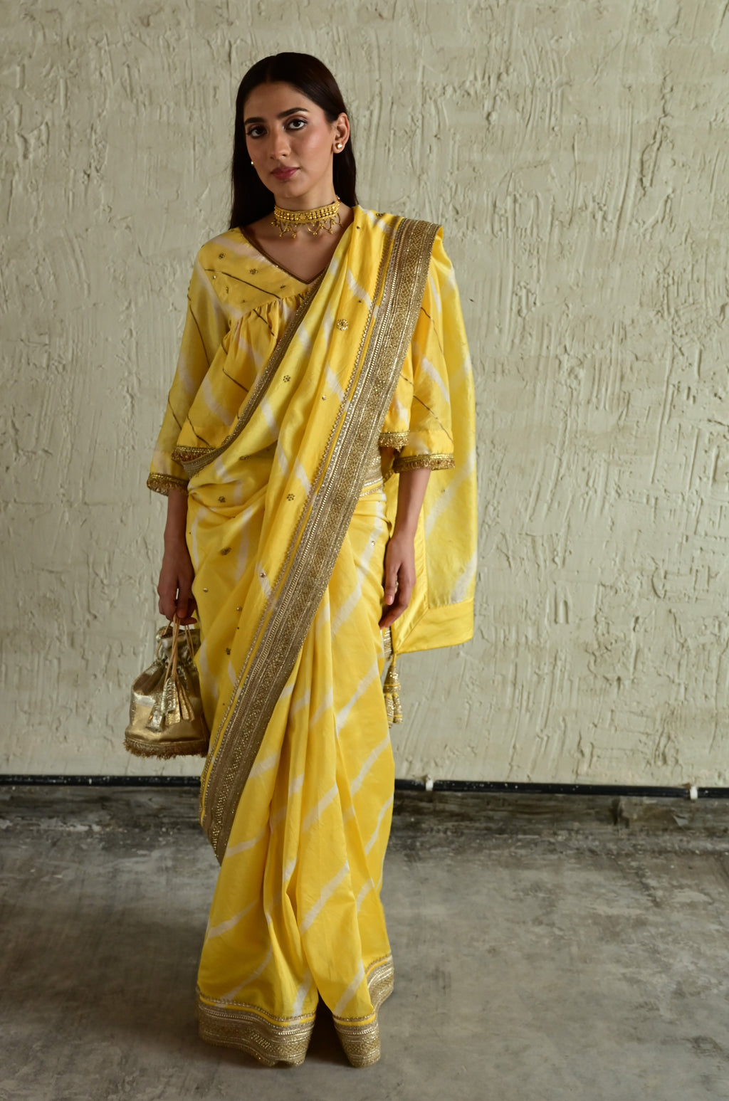 Urmila Leheriya Saree in mulberry Silk