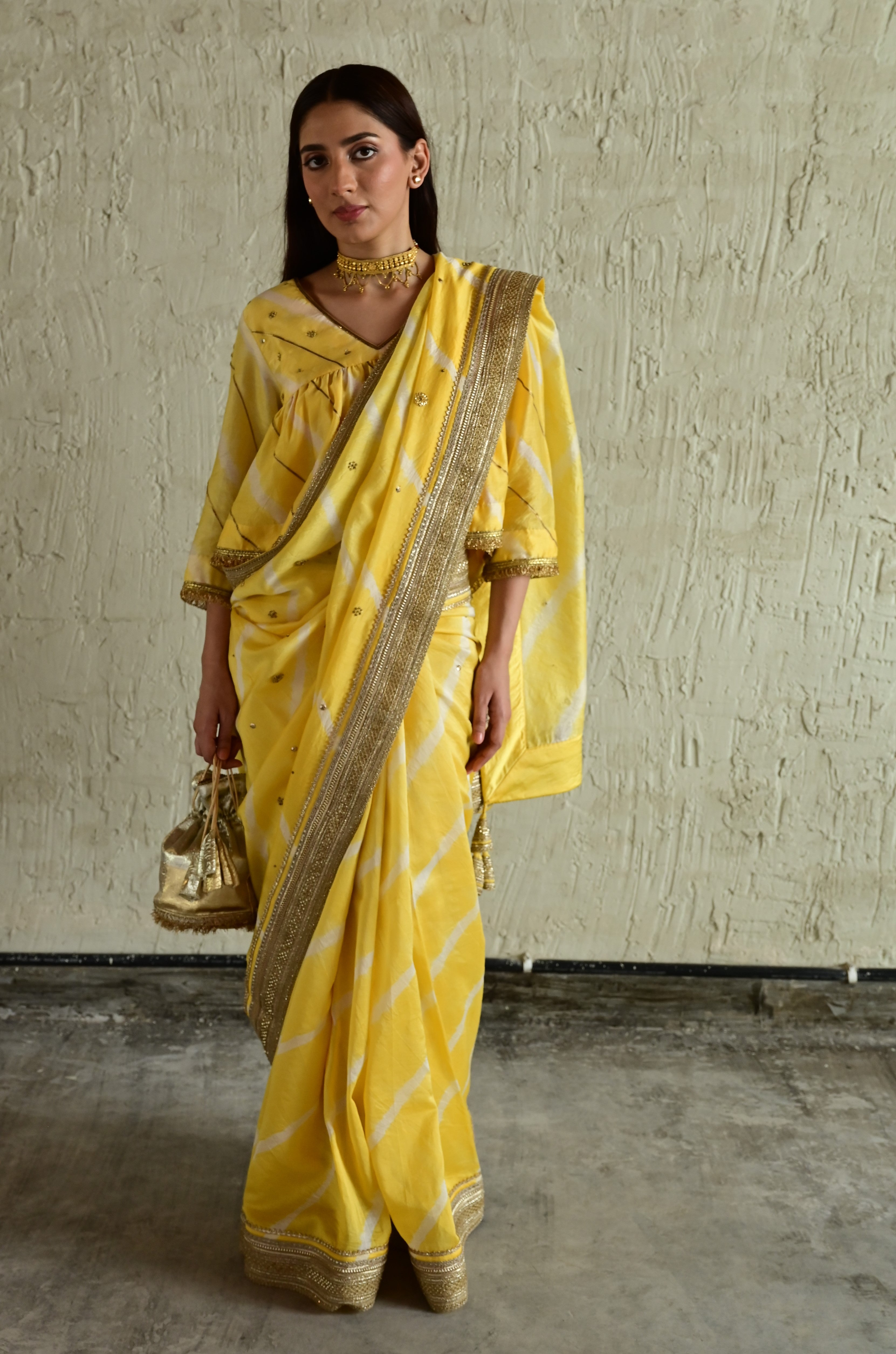 Urmila Leheriya Saree in mulberry Silk