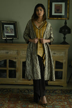 Judy Jacket in Brown Brocade