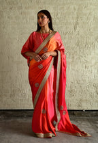 Roop Saree In Pink ombre