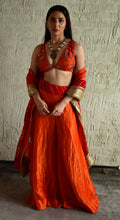 Madhuri Sleeveless Choli With Orange Garara