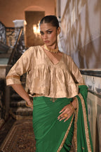 Mumtaz Kediya Blouse In Ivory Brocade