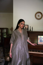 Richa kaftan in Sage Green Tissue with Sage Green Tissue Pant