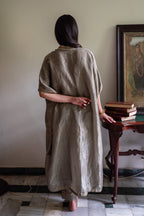 Richa kaftan in Sage Green Tissue with Sage Green Tissue Pant