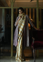 Judy Jacket in Purple Brocade