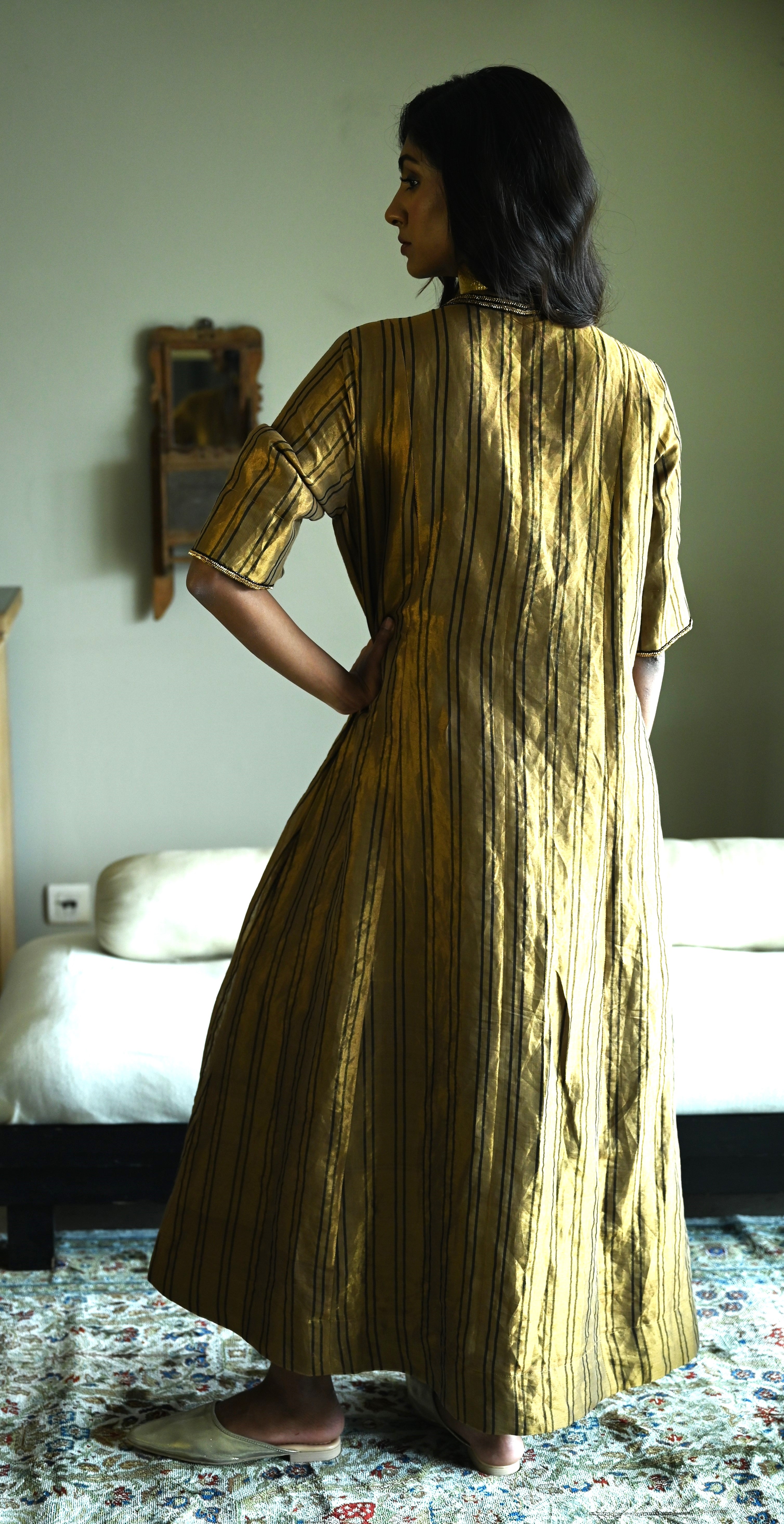 Sashiko in Stripes Tissue