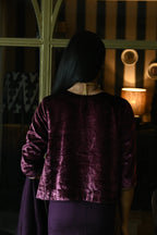 Shabana Top in Purple Velvet