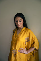 Golshan Tunic in Yellow with Yellow Nandini Dhoti Pant