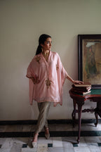 Golshan Tunic in Blush Pink with Pista Green Nandini Dhoti Pant
