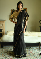 Rubina Saree in Black Organza