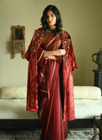 Sally Jacket in Red Velvet