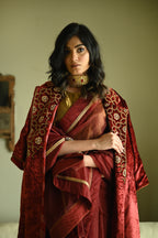 Sally Jacket in Red Velvet