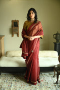Rubina Saree in Red Organza