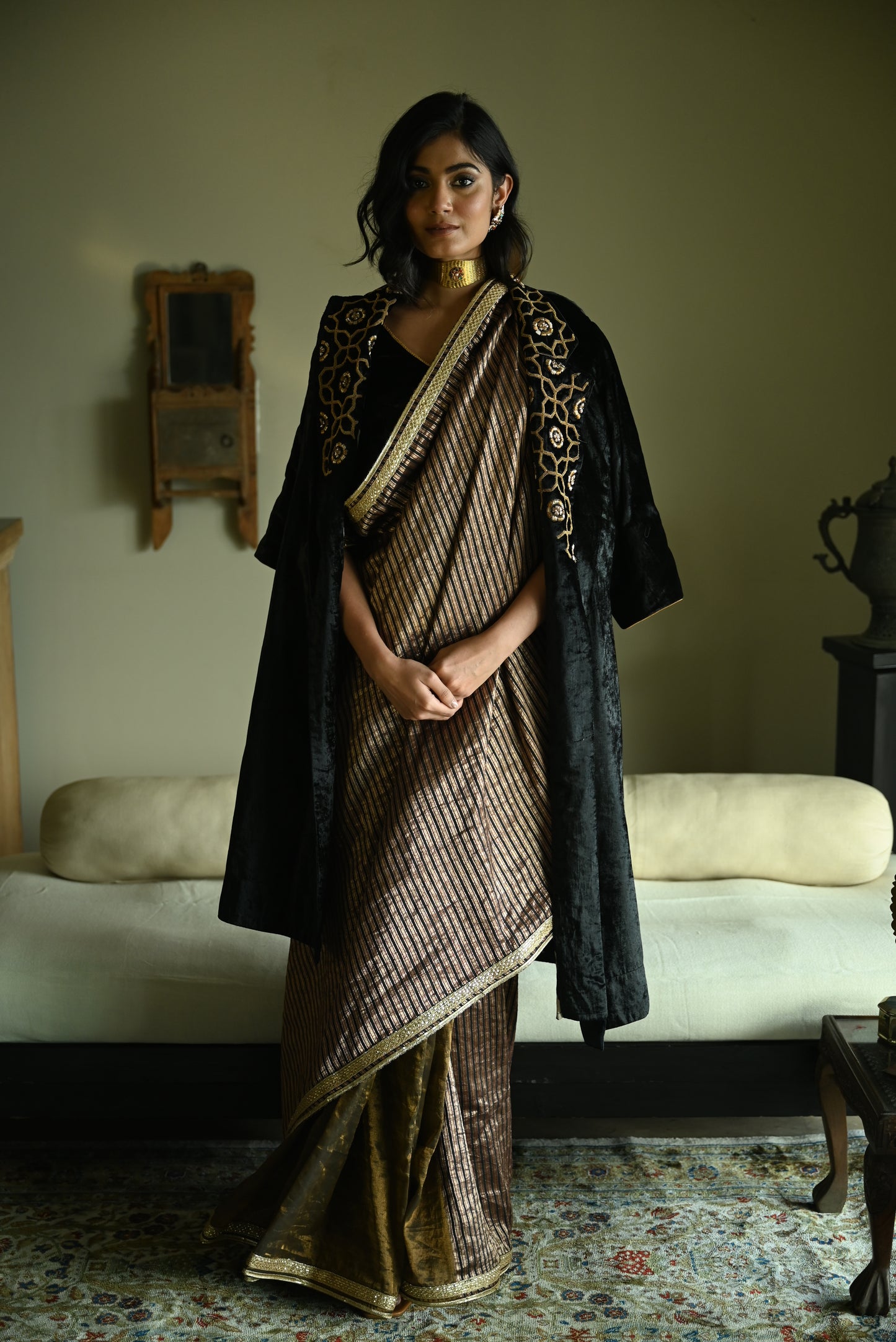 Sally Jacket in Black Velvet