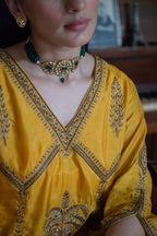 Shalimar Kaftan in Yellow with Yellow Pant