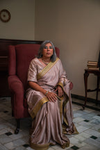 Ashok Saree in Mauve Silk